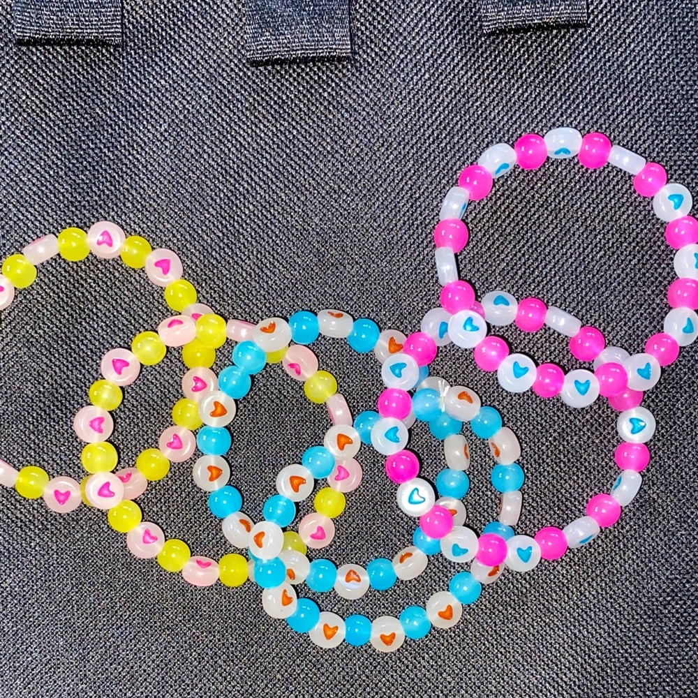 Paparazzi Vibrant Heart Bead Bracelets for Kids